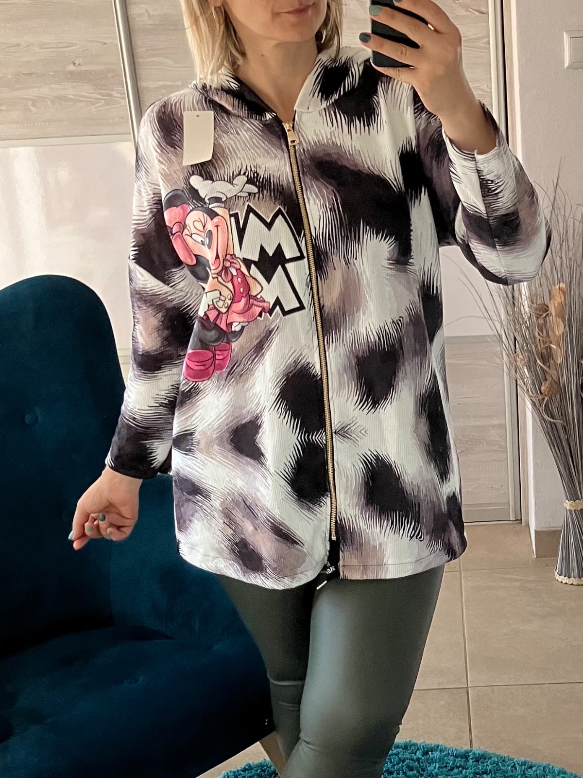 Dámska mikina s kapucňou Minnie (UNI - M,L,XL)